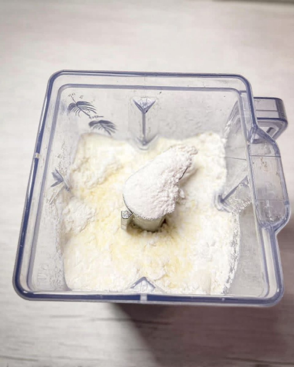 Almond flour butter and sweetener ingredients