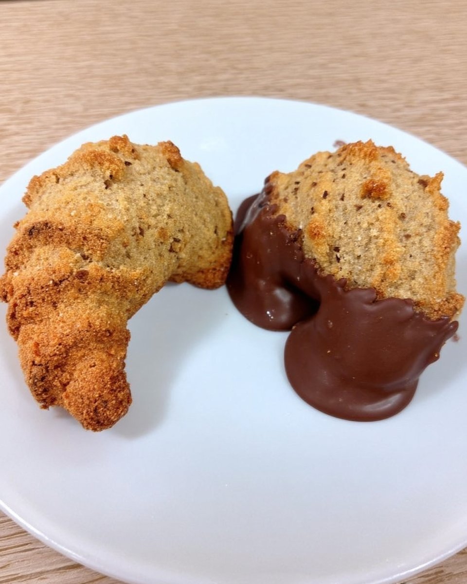 Raw ingredients for almond horns including almond paste and almond flour