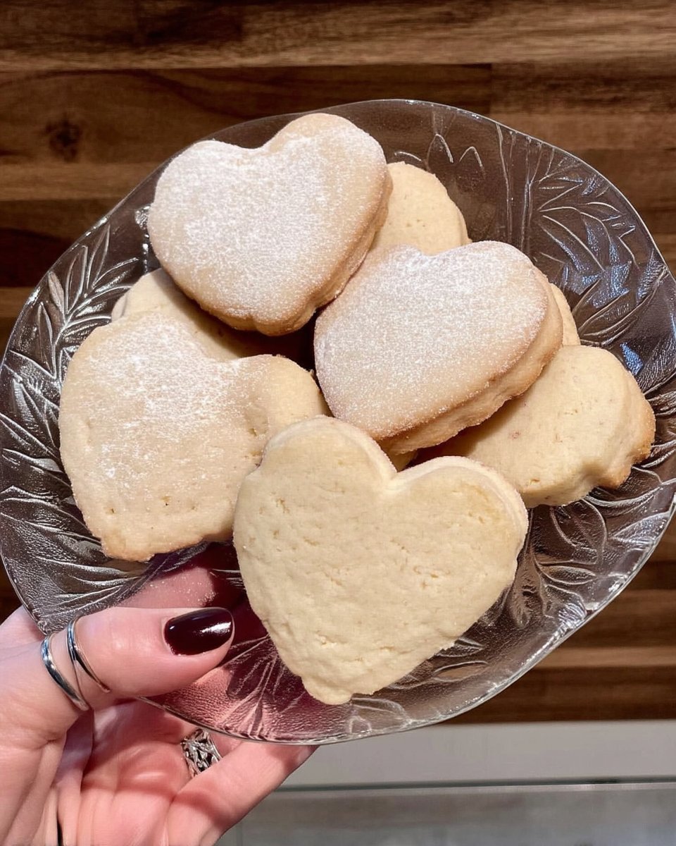 Golden baked keto shortbread wedges served on a white plate