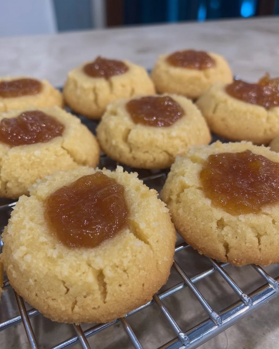 Baked pumpkin pie cookies cooling on a wire rack