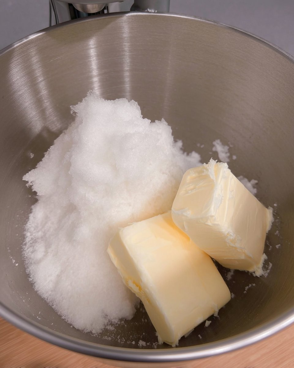 Ingredients for Biscoff cookies including spices and white chocolate chips