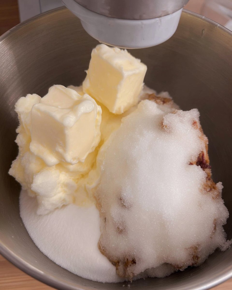 Ingredients for chocolate chip cookies including brown butter and chocolate chunks