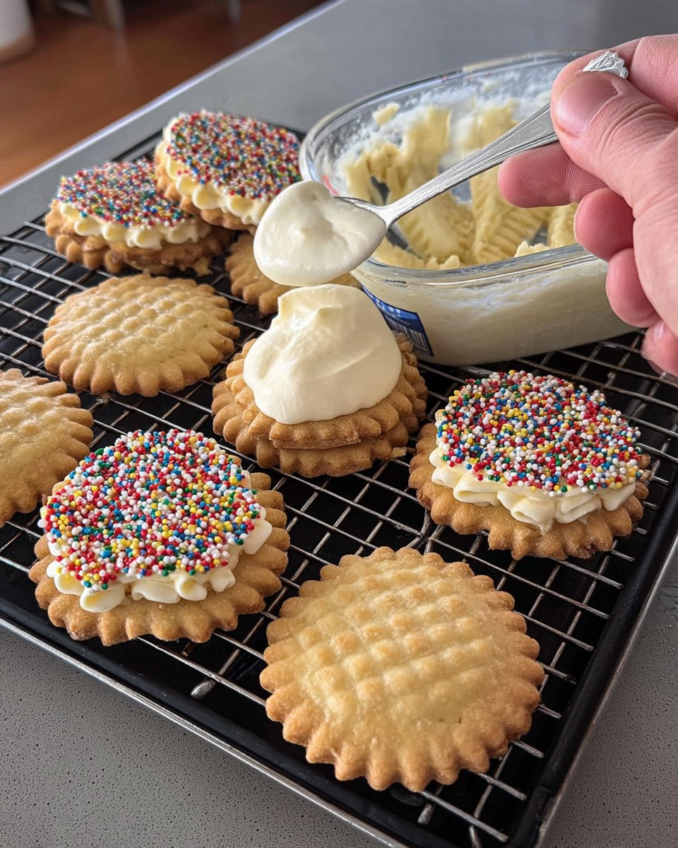 Victorian style fairy cookies cut into triangles