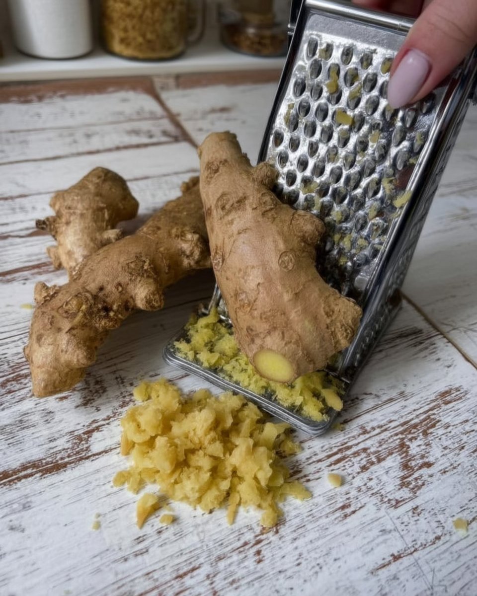 Fresh ginger root ground ginger powder and molasses