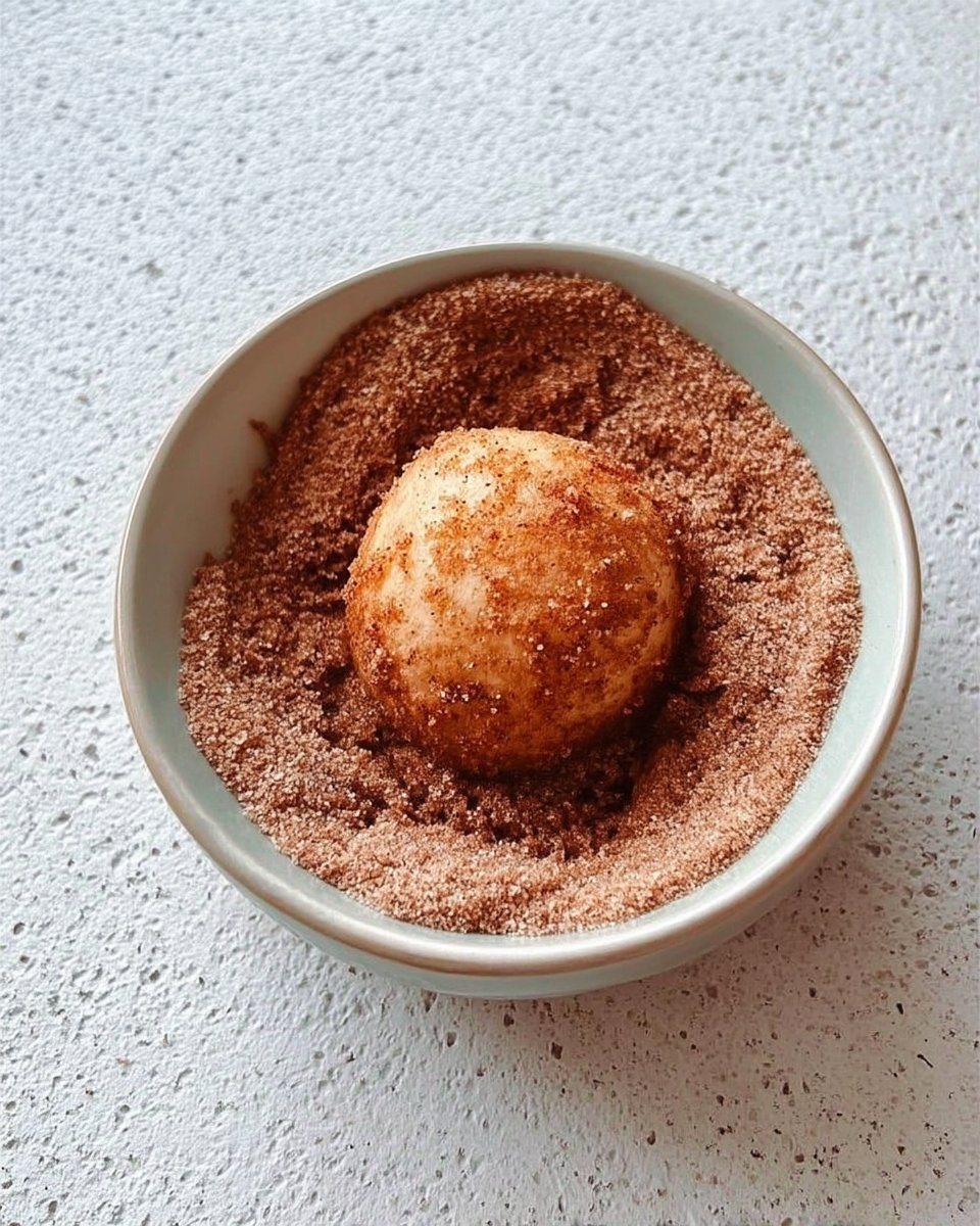 Baking gluten free snickerdoodles on a silicone mat