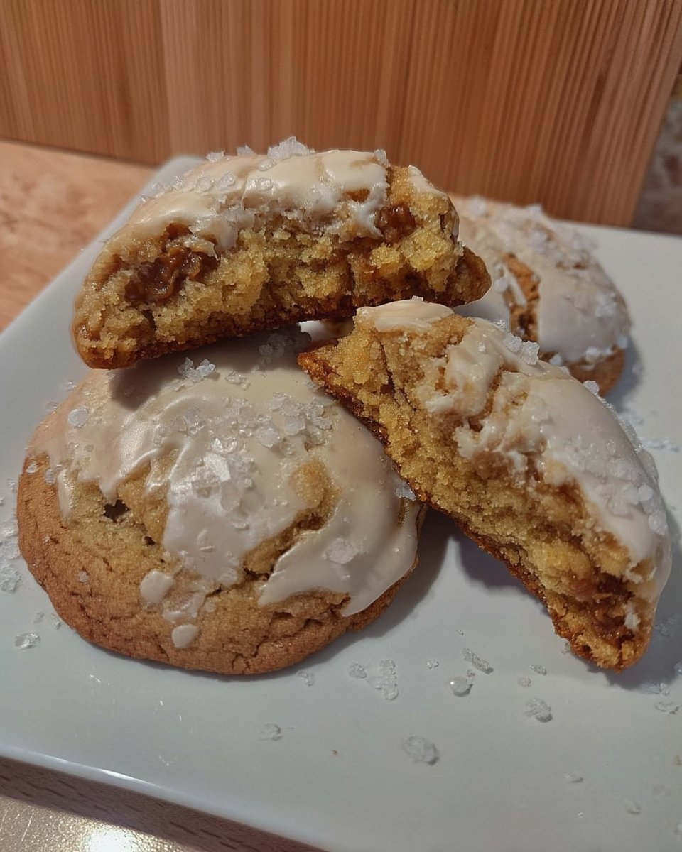 Maple cookies served with black coffee