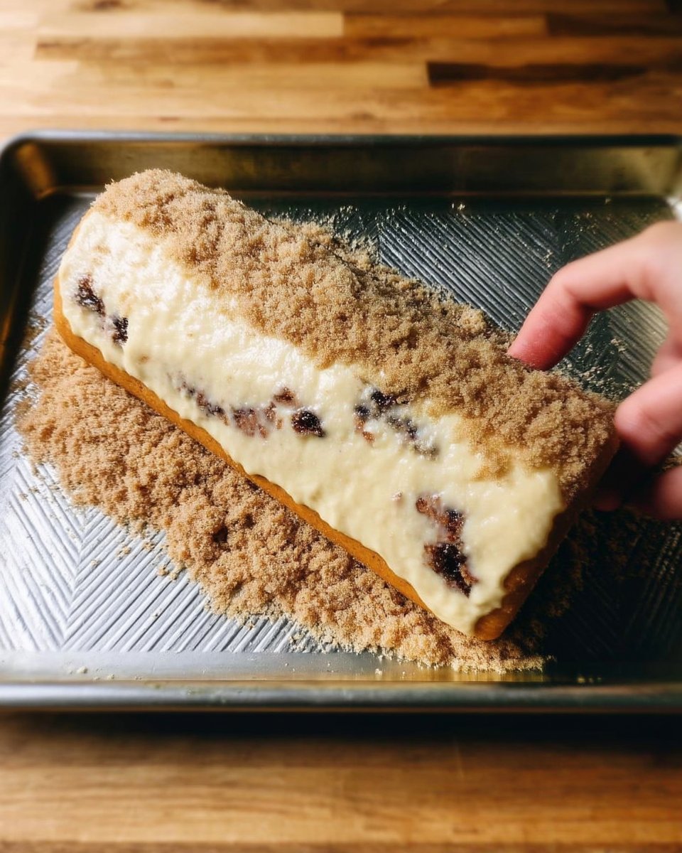 Dough logs wrapped in plastic for chilling