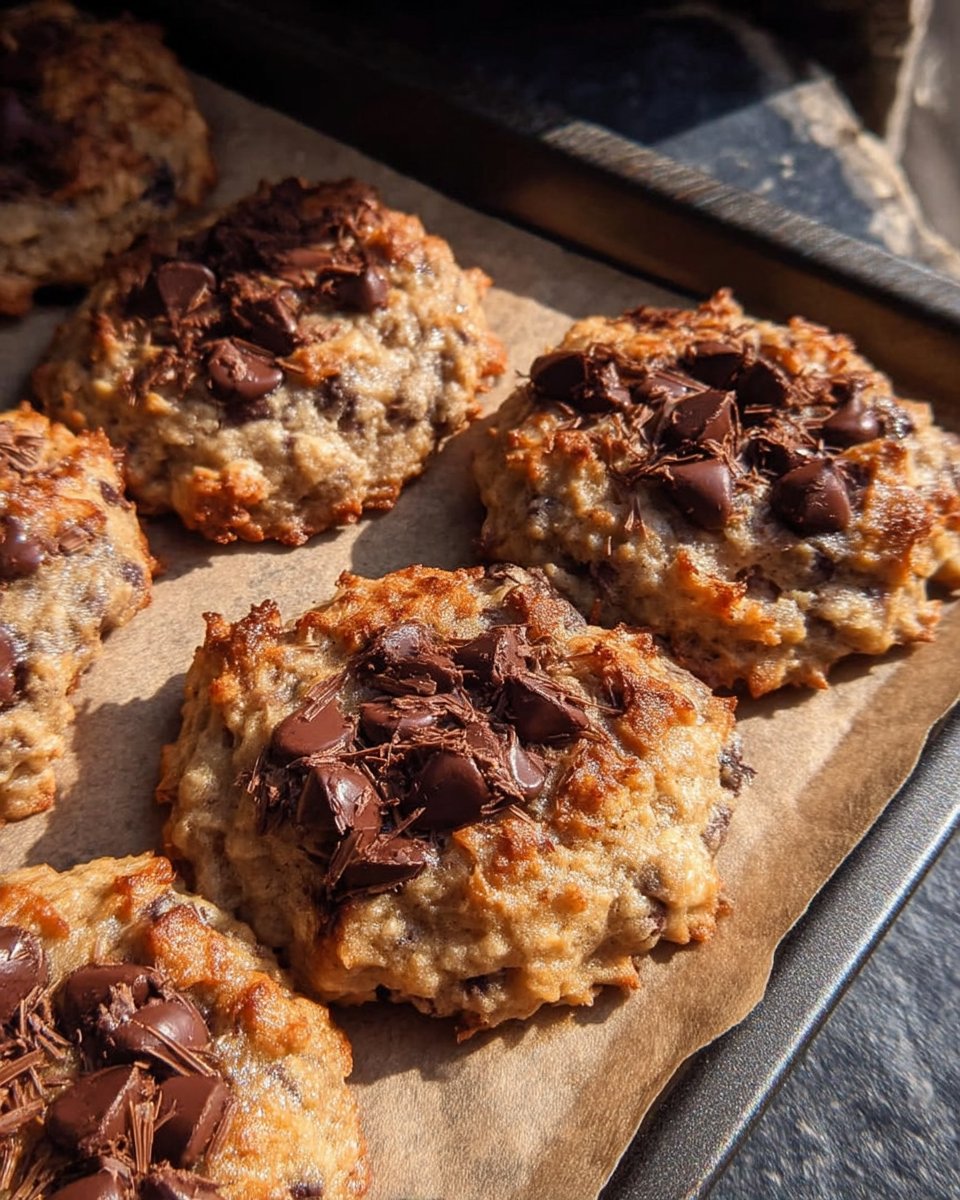 A 5 ingredient cookie broken in half to show the internal crumb