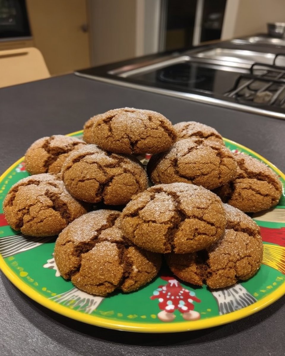 A plate of ginger cookies served with a traditional cup of black tea and bone china.