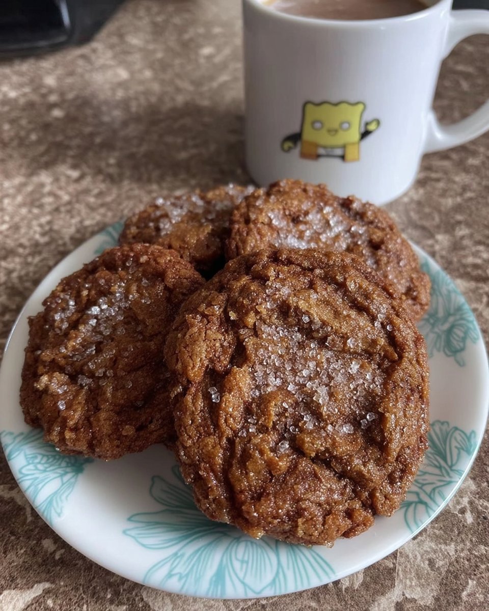 Ginger cookies served with a cup of black tea