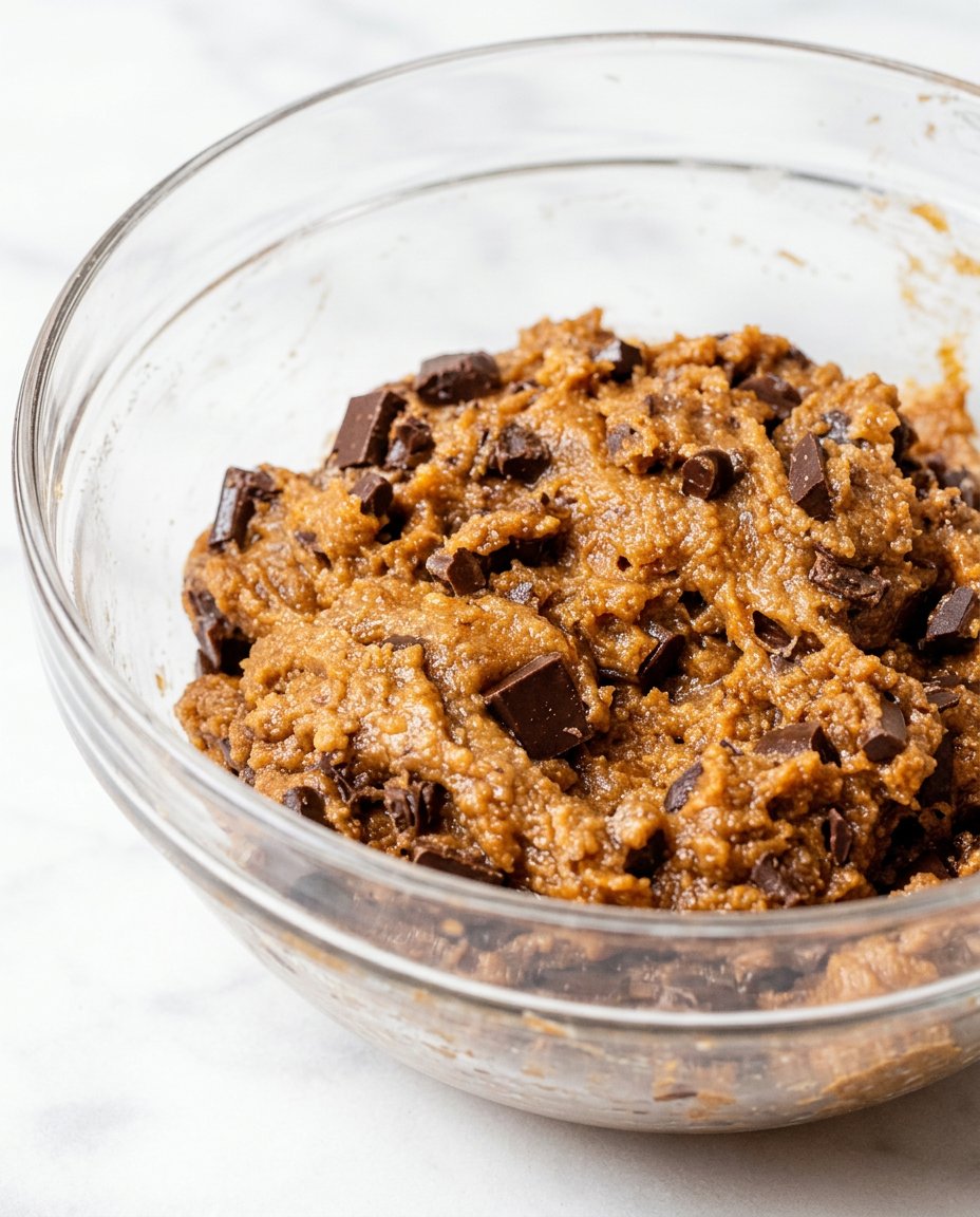 Various paleo baking ingredients like almond flour, coconut sugar, and almond butter arranged on a marble surface.