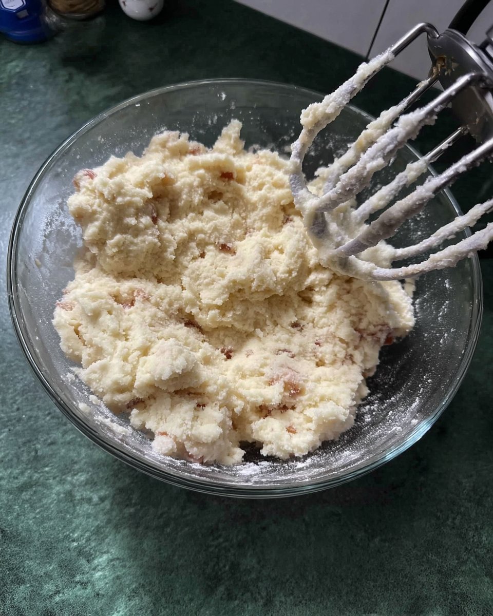 Hands pressing a thumbprint into cookie dough