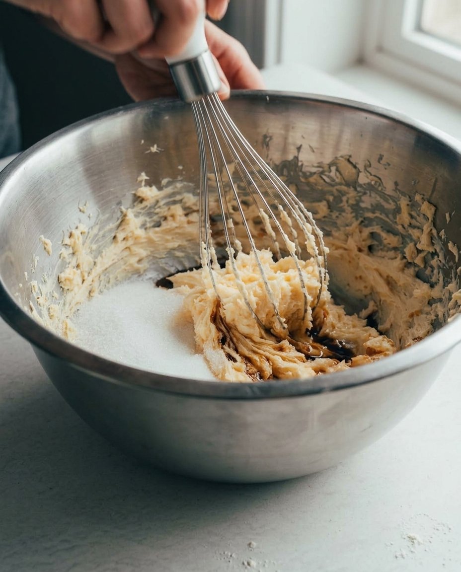 Ingredients for apricot thumbprint cookies including butter, sugar, and jam