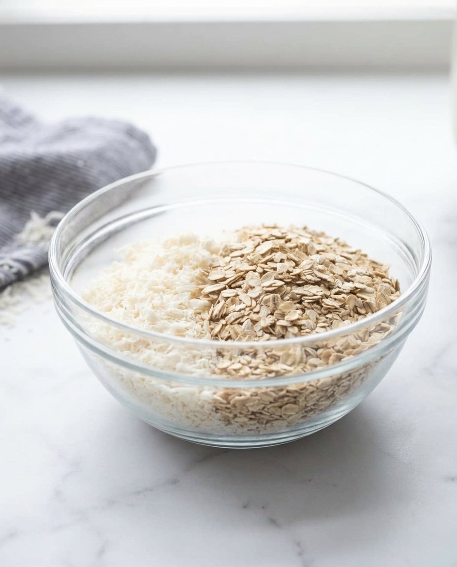 Baked Oatmeal Coconut Cookies cooling on a professional wire rack