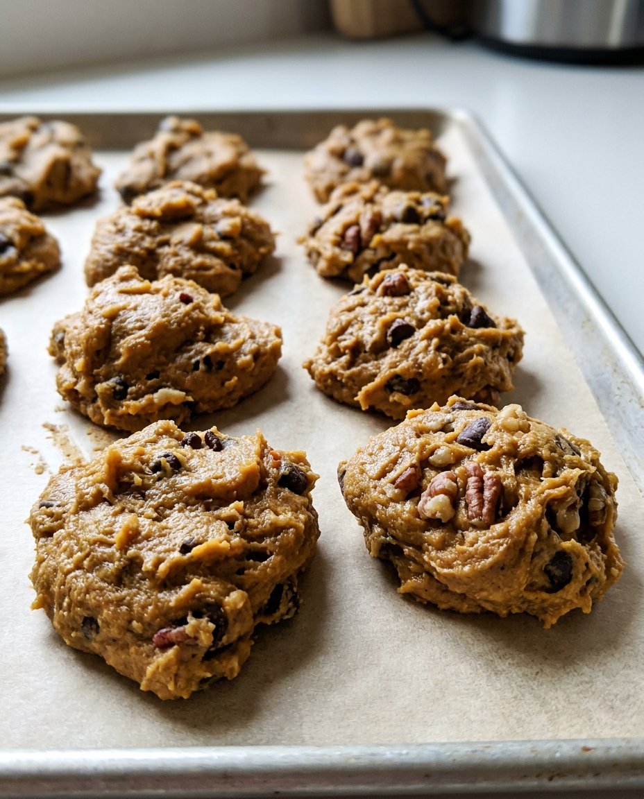 Two ingredient cake mix pumpkin cookies on a cooling rack