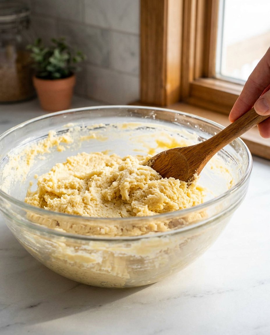 A log of butter cookie dough wrapped in parchment paper and placed in a cardboard tube.