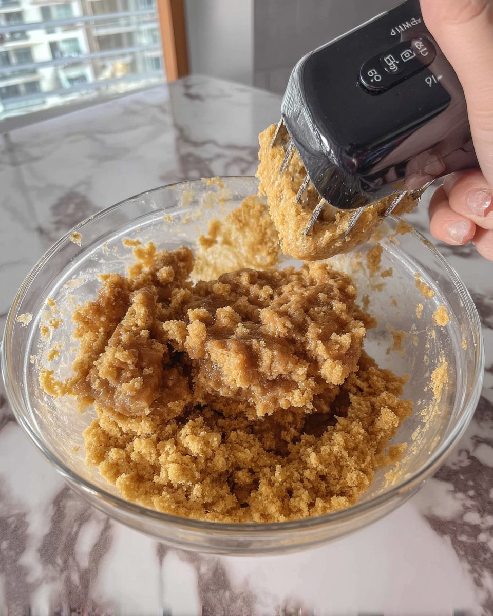 Chilled linzer dough being rolled out between parchment paper