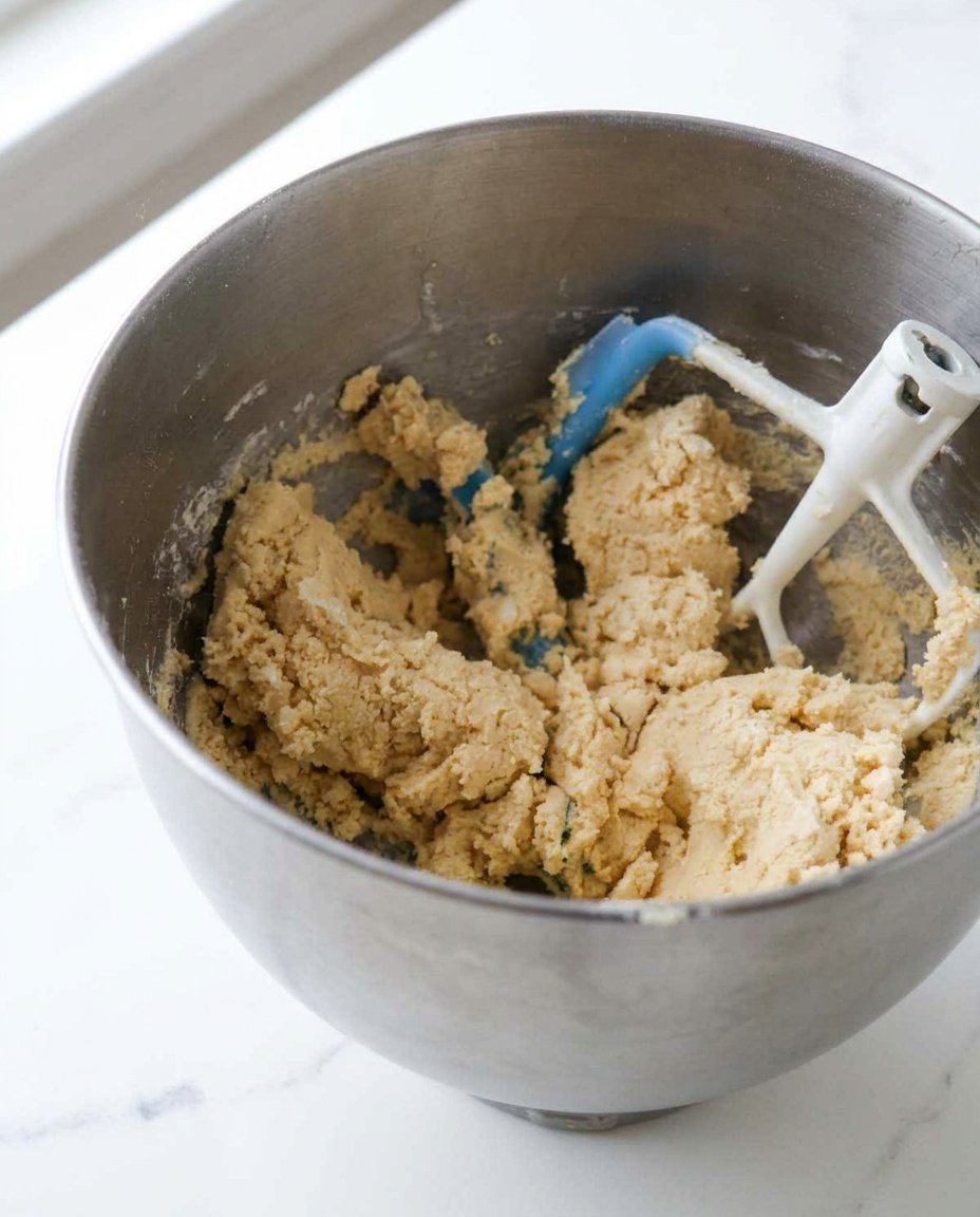 Frozen dollops of Nutella on a baking sheet for cookie stuffing