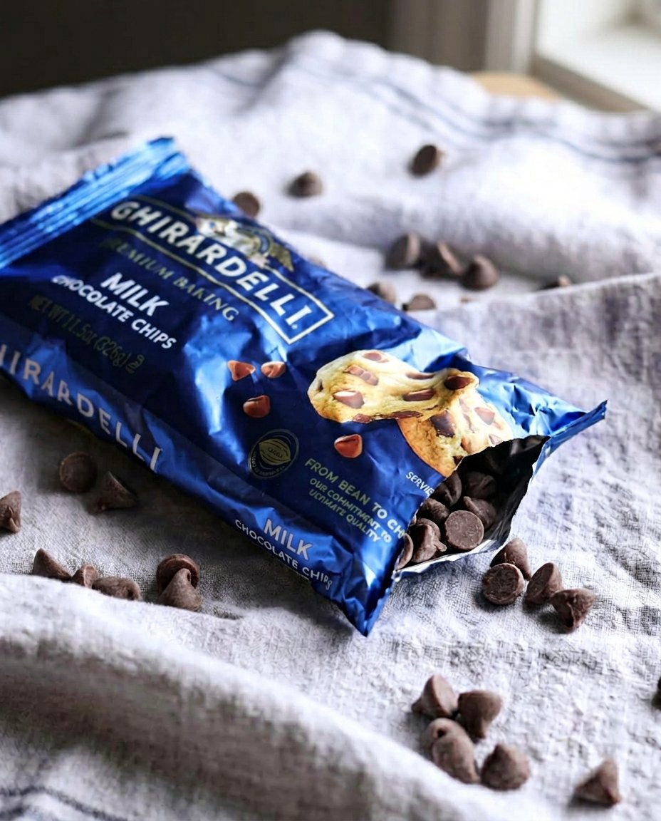 Hands breaking a ball of cookie dough in half to create a jagged surface for a craggily top