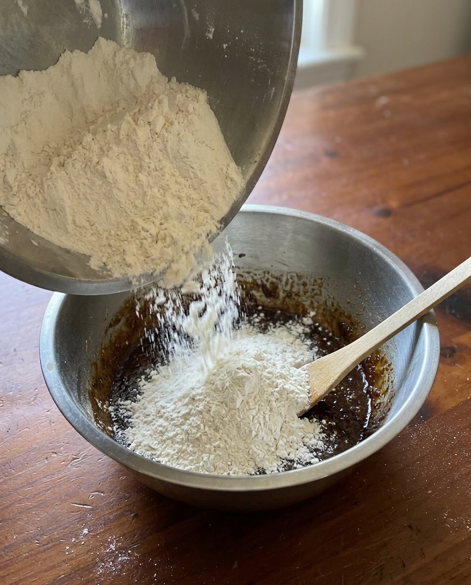 Electric mixer creaming butter and sugar until light and fluffy for cookies.