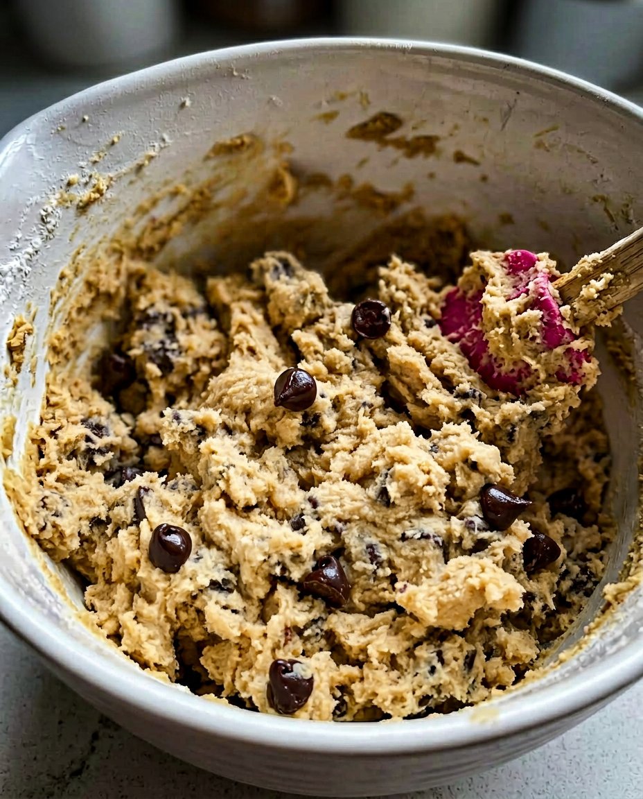 Ingredients for copycat Crumbl cookies including flour, brown sugar, and milk chocolate chips in bowls