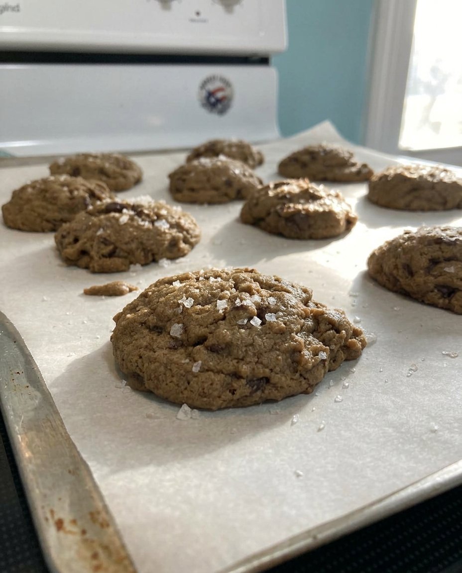 Espresso chocolate chip cookies served with a cup of black coffee