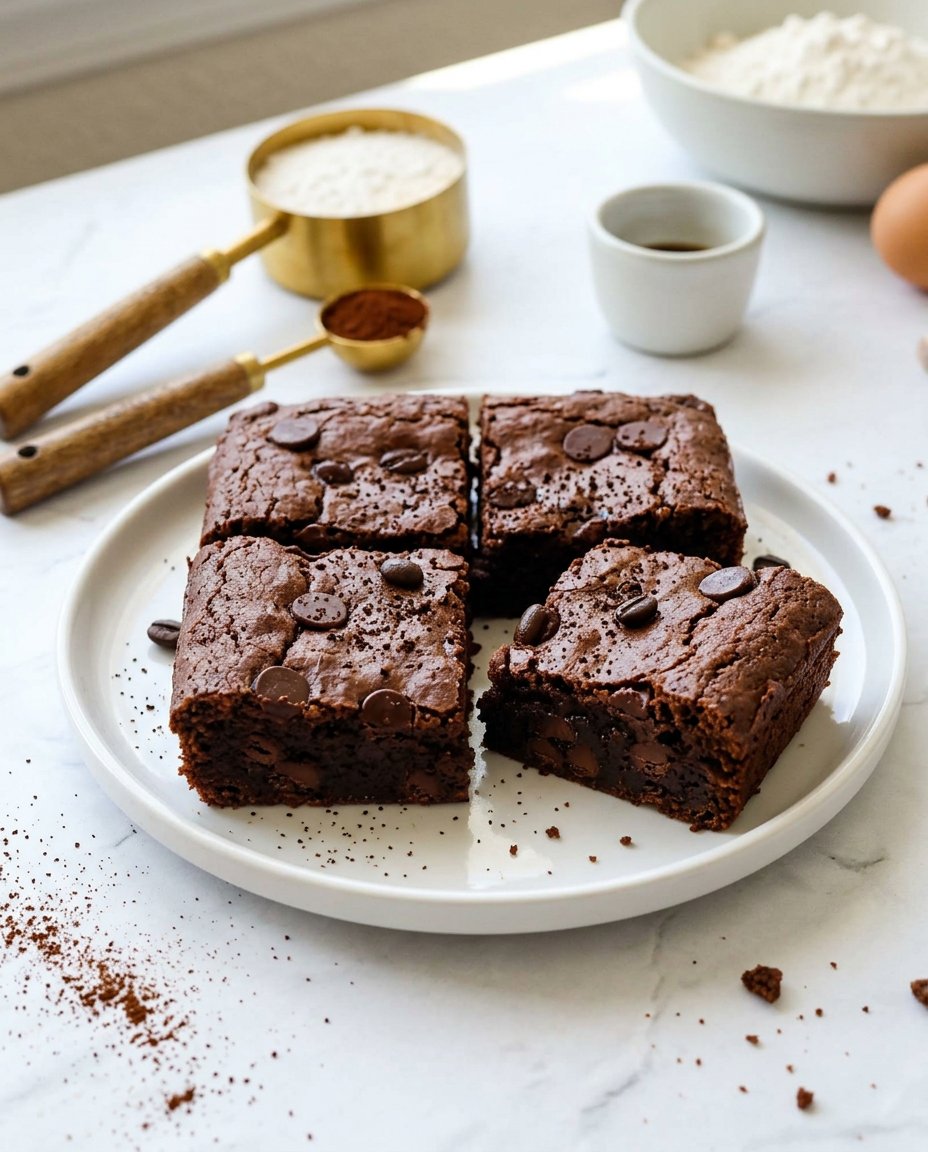 Ingredients for espresso chocolate chip cookies including browned butter and espresso grounds