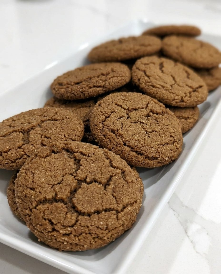 Close up of ginger cookie dough after chilling showing proper hydration