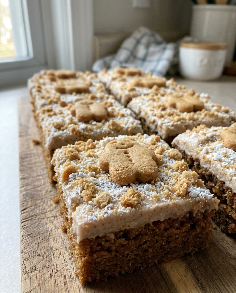 A moist gingerbread cake made from spice mix showing deep molasses colors.