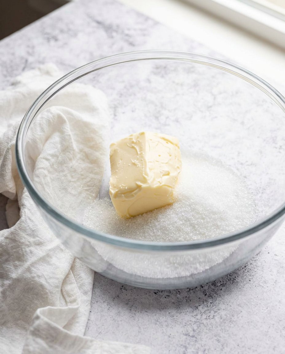 Ingredients for gluten free chocolate chip cookies including almond flour and brown butter