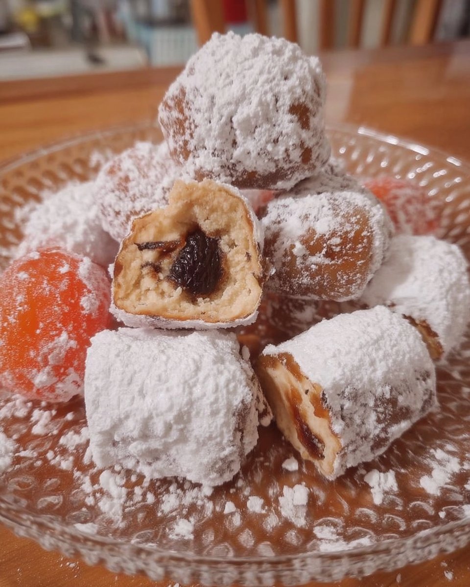 Cross section of a Greek Amygdalota cookie showing a crisp exterior and chewy almond center