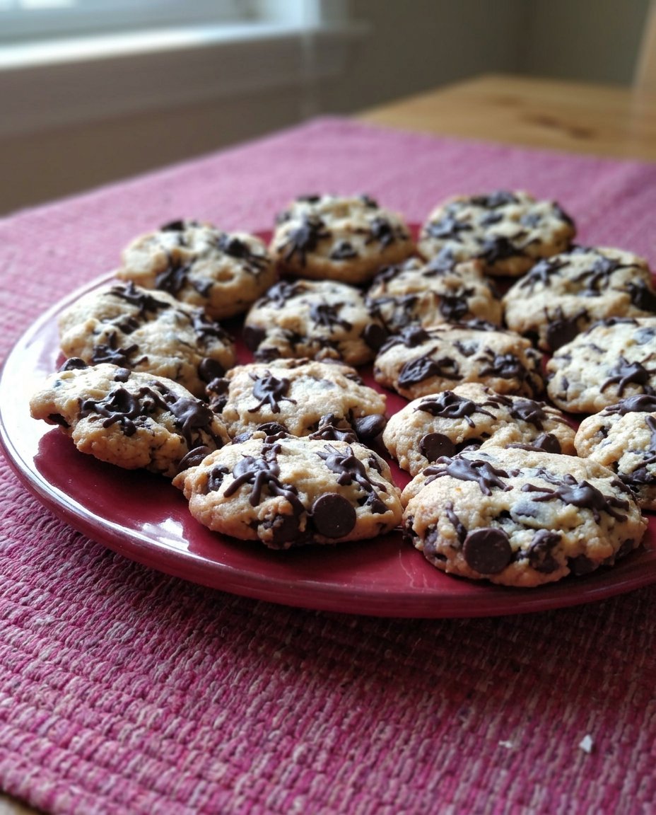 Platter of Halloween chocolate chip cookies for a party
