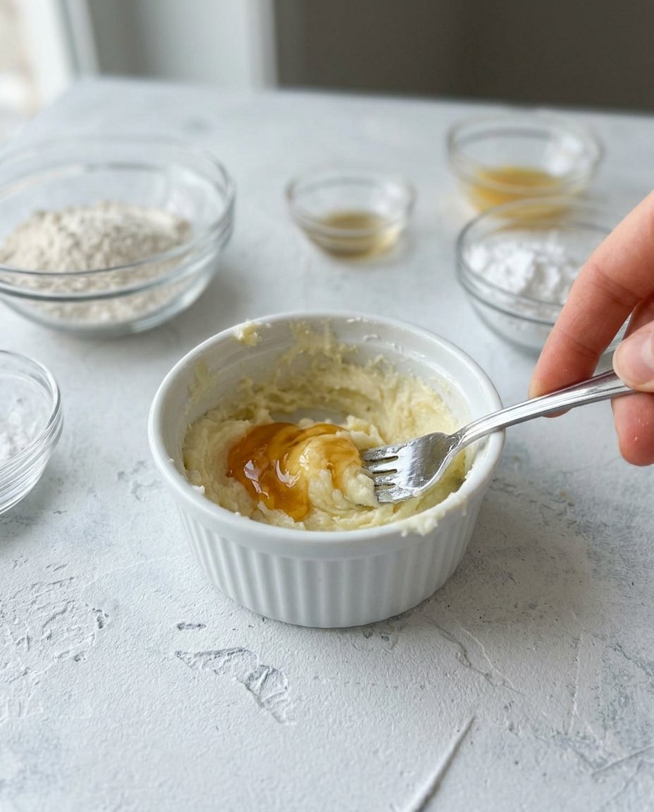 Ingredients for raspberry linzer cookies including almond flour, butter, and jam.