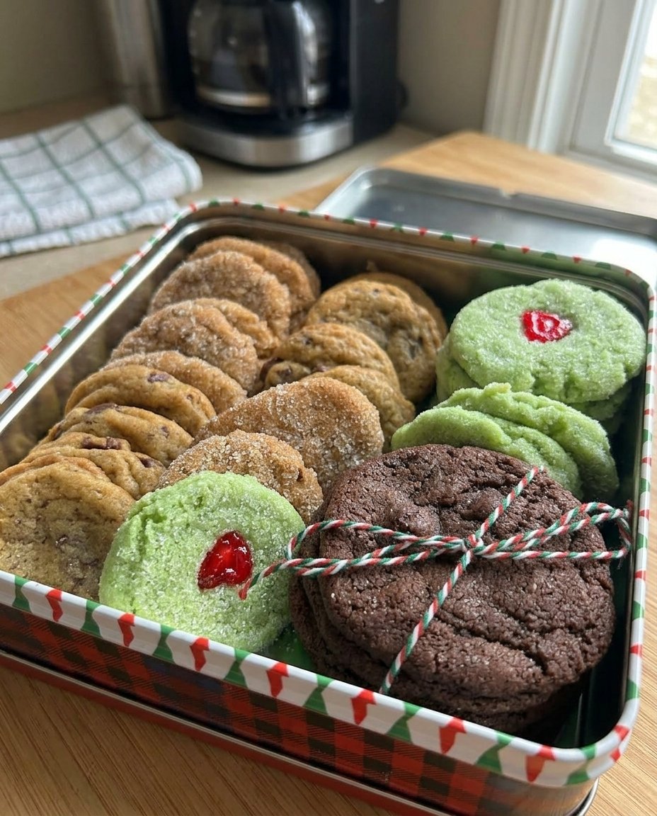 A glass jar filled with layers of brown sugar flour and chocolate chips