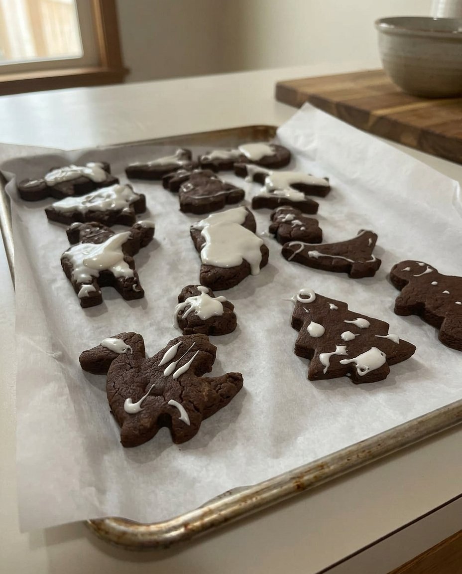 Paleo gingerbread cookies served on a vintage plate next to a cup of British tea.