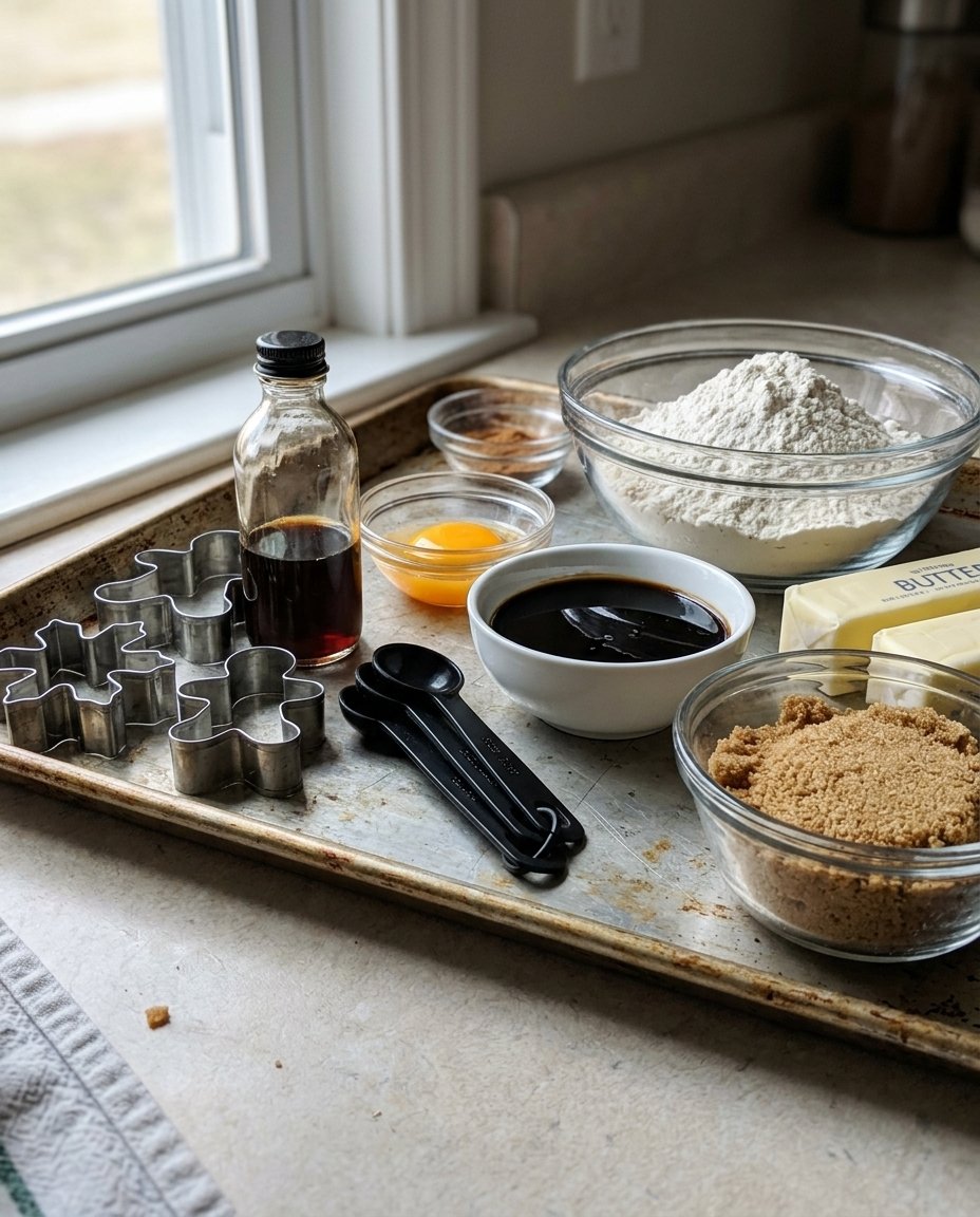 Ingredients for peanut sandwich cookies including rice flour, unsalted butter, and finely ground roasted peanuts.