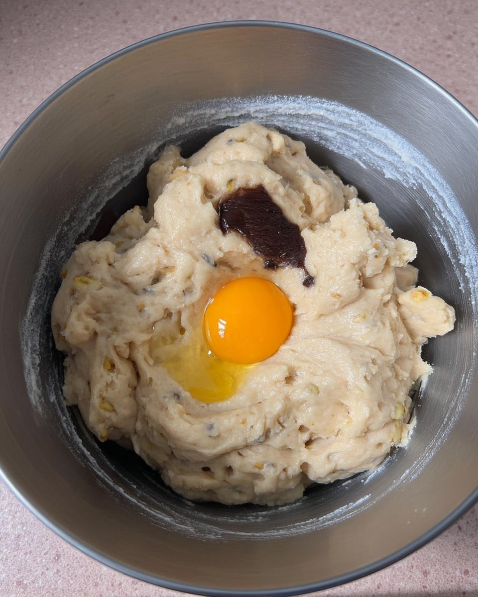 Ingredients for pistachio cookies including cardamom pods and olive oil.