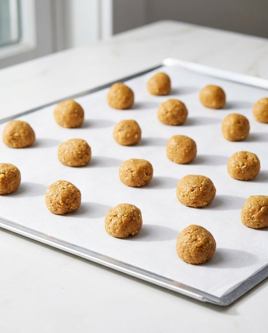 Pulsed oats in a food processor for cookie dough