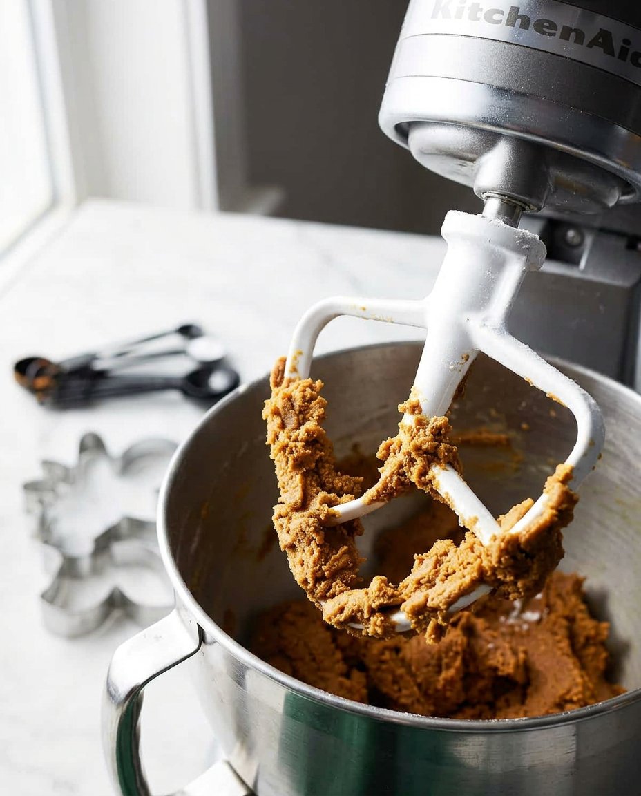 Close up of the interior crumb of a pumpkin cookie