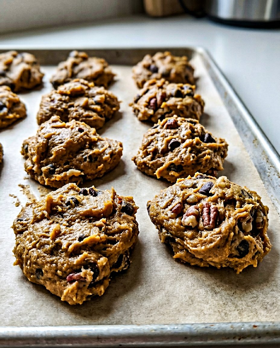 Pumpkin cookies served on a vintage plate with a cup of tea