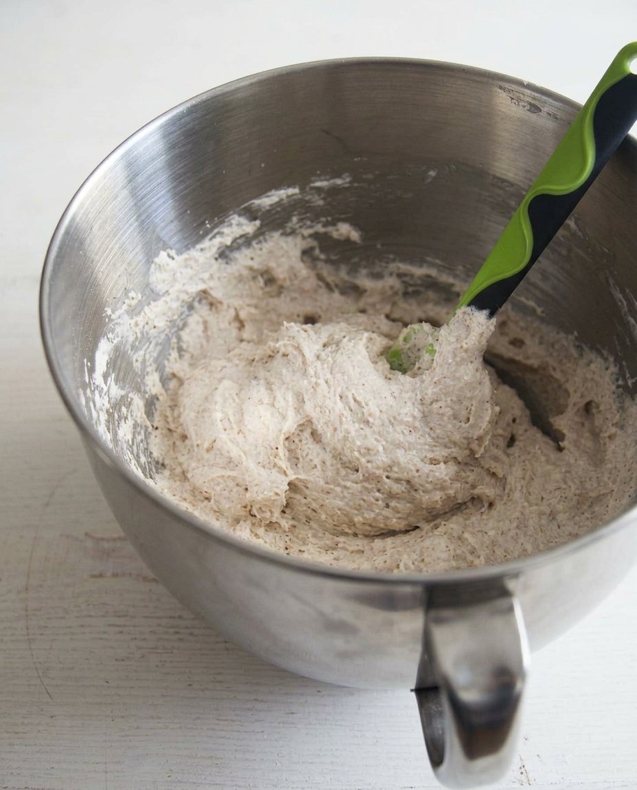 Baking tray with oval shaped cookies covered in powdered sugar