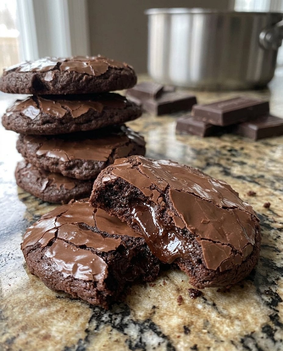 Flourless Nutella cookies served on a vintage china plate next to a cup of English tea.