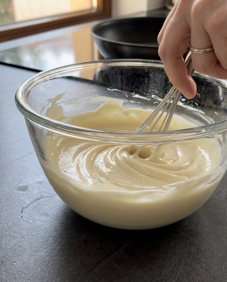 Hand sifting matcha powder into a bowl