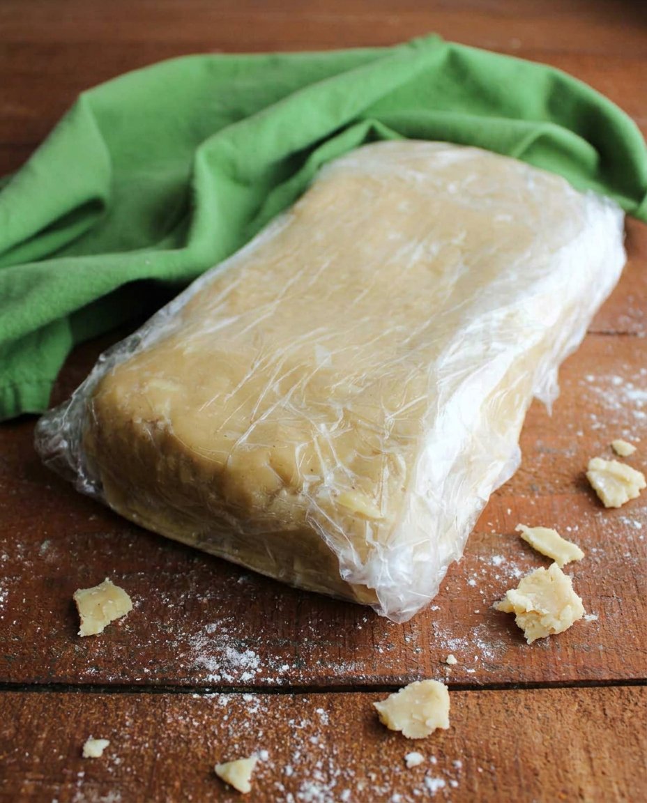 A sharp knife slicing a chilled dough log into paper thin cookie discs