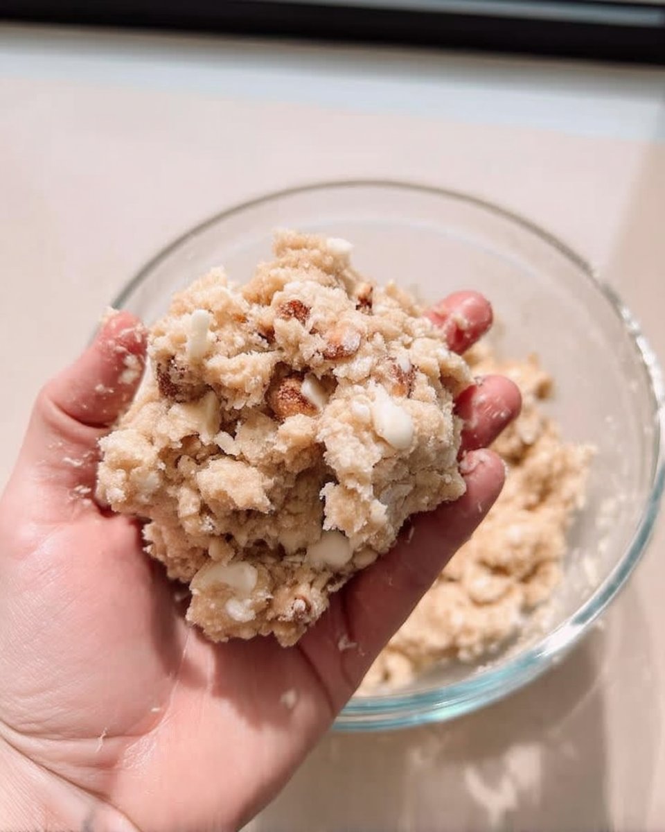 Ingredients for snowball cookies including butter, flour, and toasted pecans