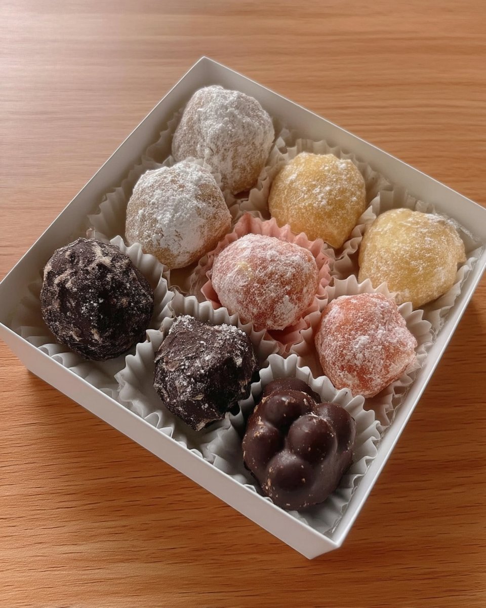 Snowball cookies served on a vintage china plate with a cup of tea