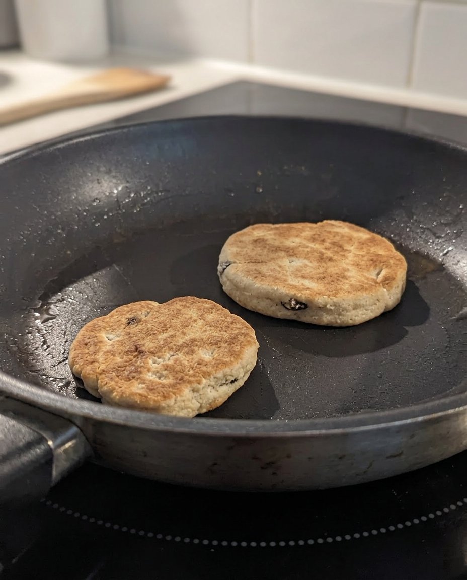 Ingredients for Welsh cakes including flour butter and raisins