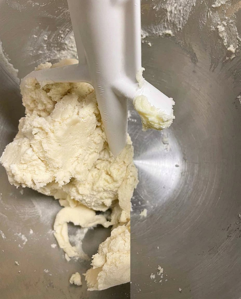 Holding a cookie press perfectly perpendicular to an aluminum baking sheet