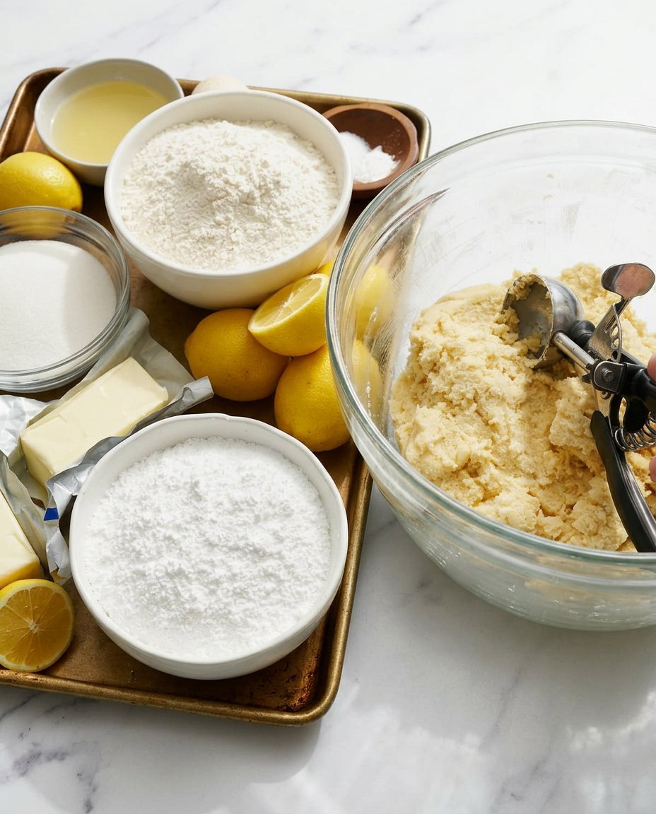 Close up of butter and sugar being creamed in a stand mixer for cookies.
