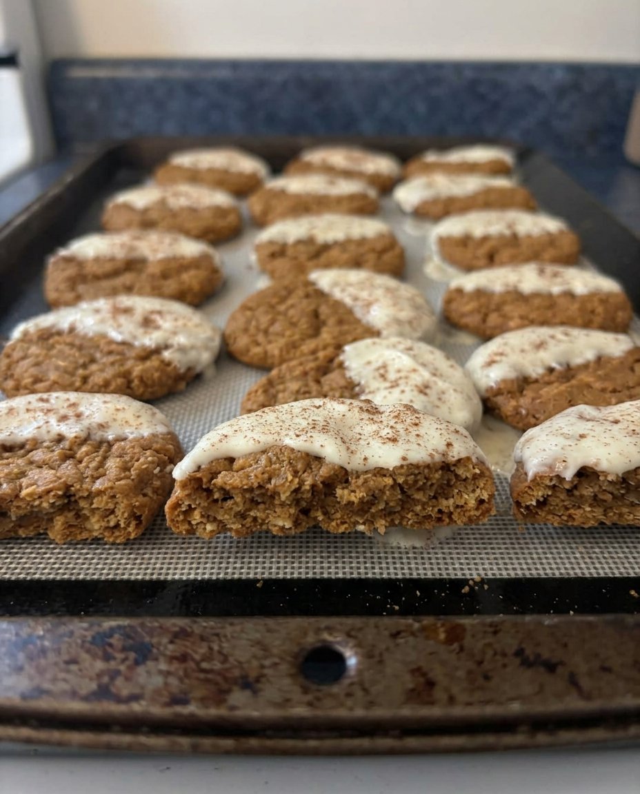 Paleo Gingerbread 3 cookies on a cooling rack showing crisp edges and traditional texture